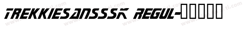 TrekkieSansSSK Regul字体转换